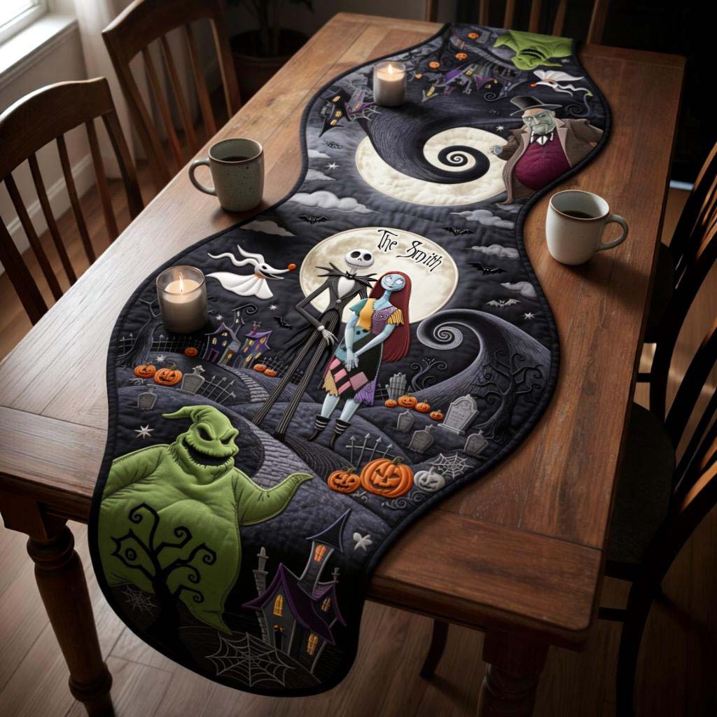 Halloween Nightmare - Personalized Nightmare Custom Shape Table Runner