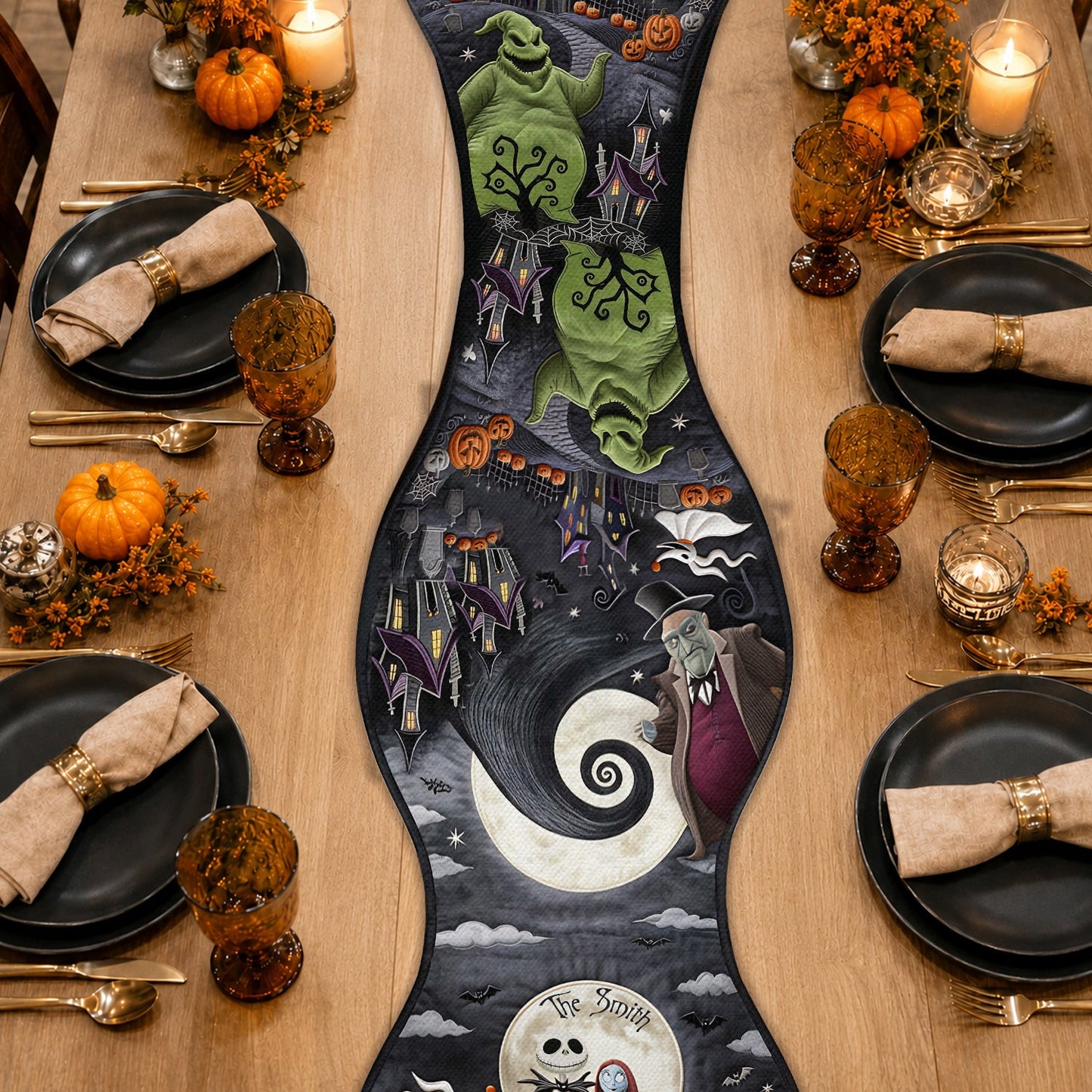 Halloween Nightmare - Personalized Nightmare Custom Shape Table Runner