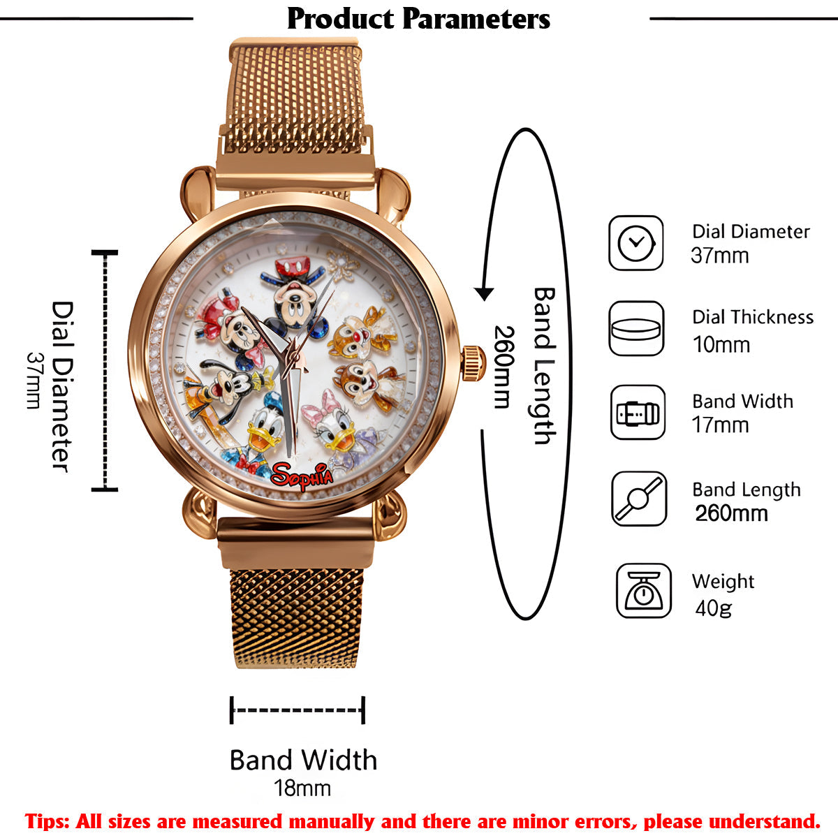 Friends - Personalized Mouse Women Hand Watch