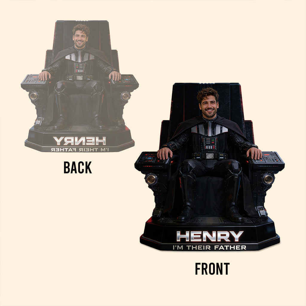 Custom Any Photo Best Dad/Grandpa In The Galaxy - Personalized The Force Custom Shaped Acrylic Plaque
