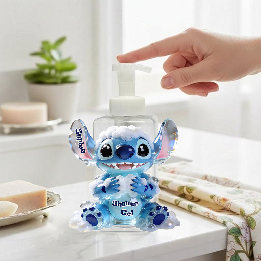 Cute Bubble Bath, Shampoo, Hand Wash - Personalized Ohana Pump Dispenser
