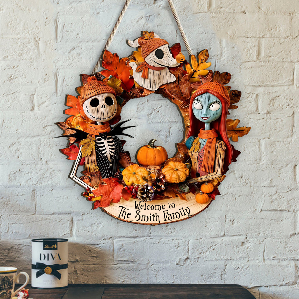 The Nightmare Christmas Fans Gift - Personalized Nightmare Custom Shaped Wood Sign
