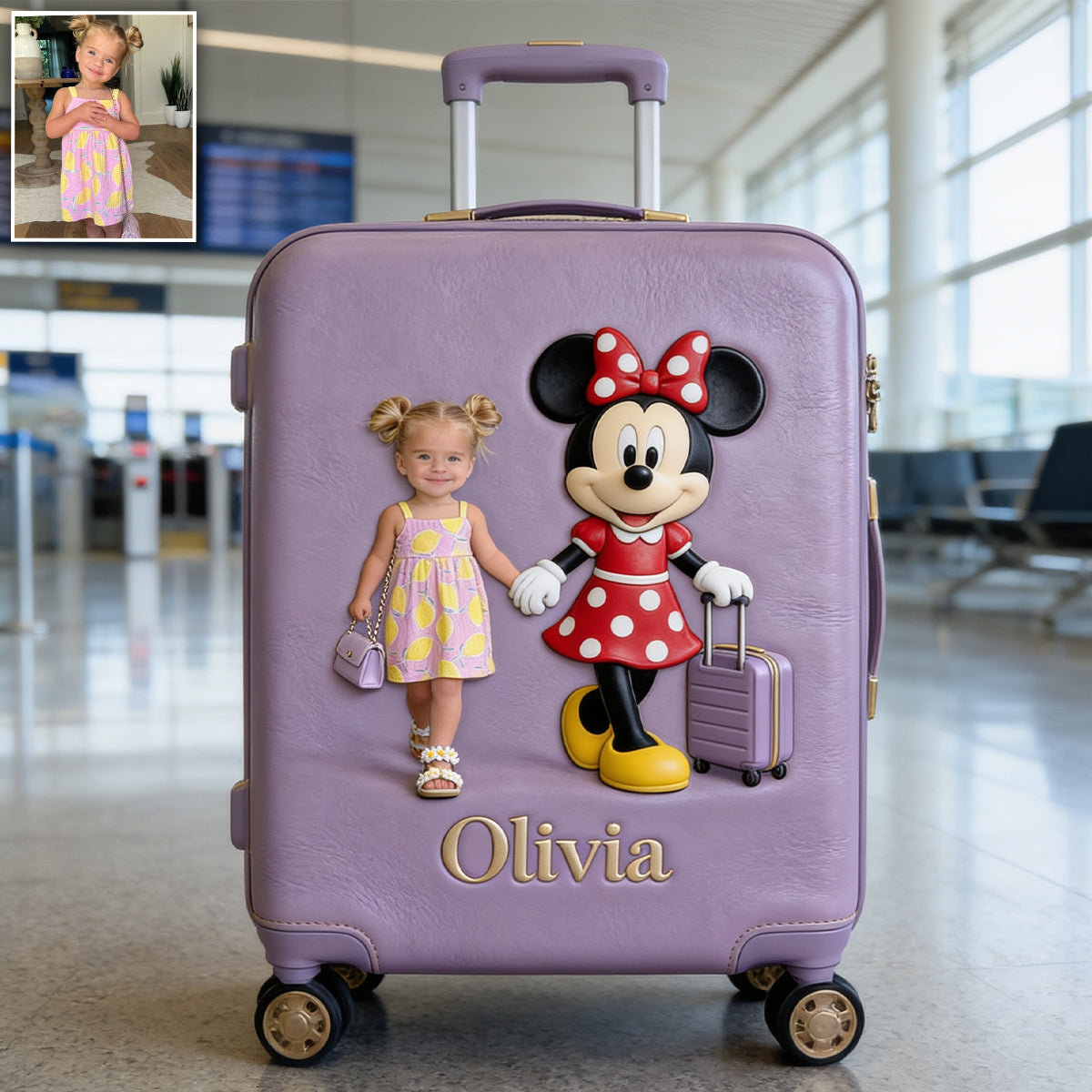 Magical Travel Buddy - Personalized Mouse Luggage Cover