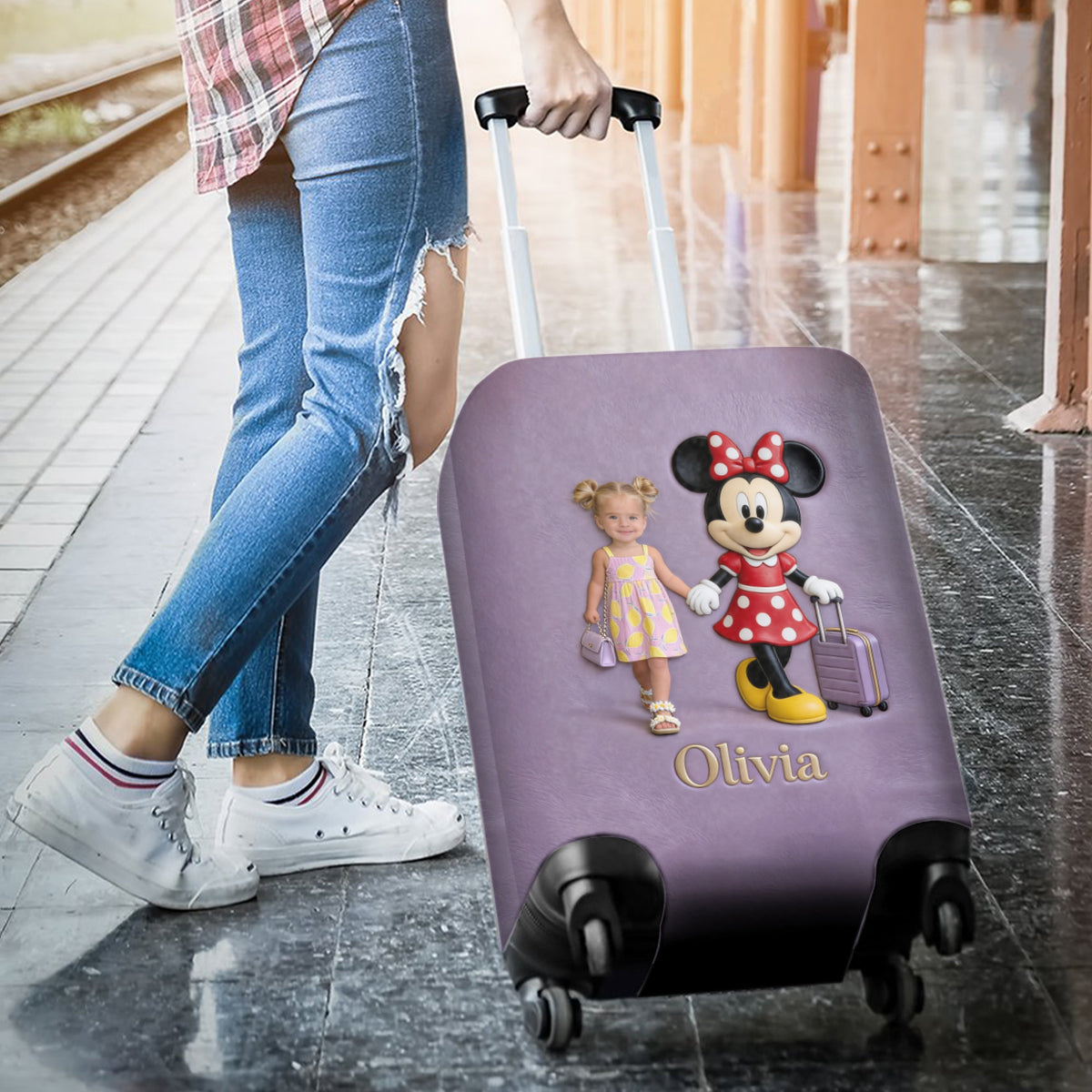 Magical Travel Buddy - Personalized Mouse Luggage Cover