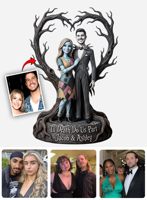 Jack Sally Couple Style, Gothic Style - Personalized Nightmare Custom Shaped Acrylic Plaque