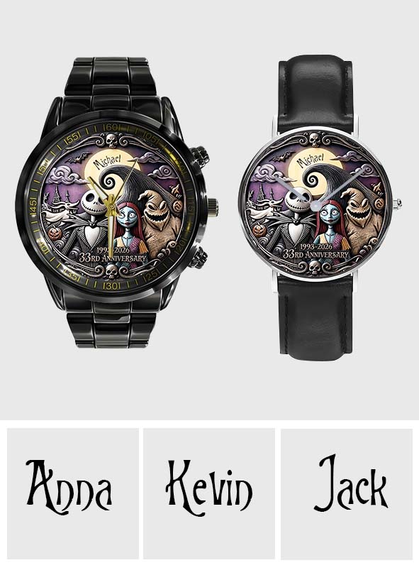 33rd Anniversary - Personalized Nightmare Hand Watch