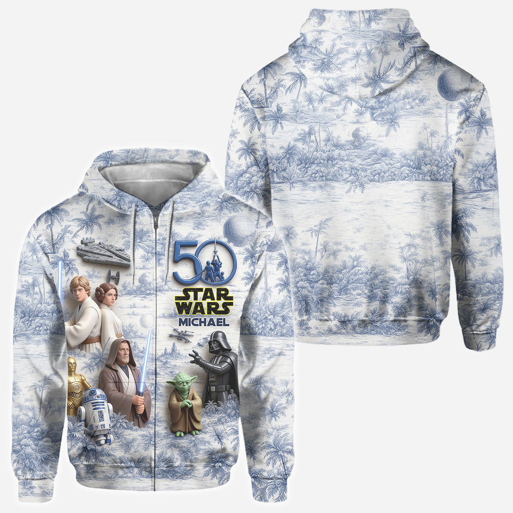 50 Years Celebration - Personalized The Force All Over Shirt