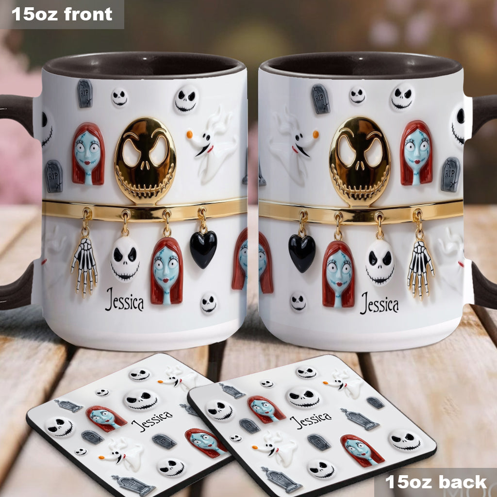 The Nightmare - Personalized Nightmare Accent Mug & Coaster
