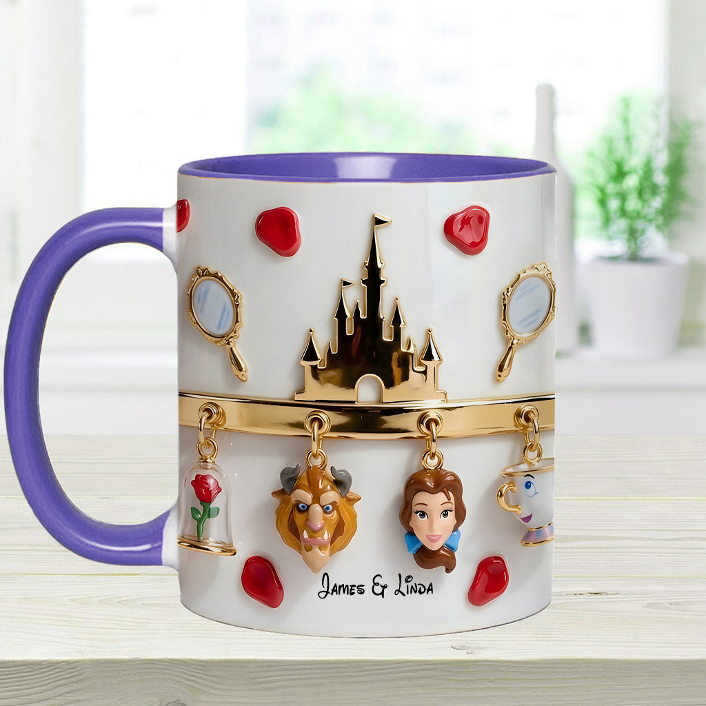 Tale As Old As Time Perfect Gift For Couple - Personalized Couple Accent Mug & Coaster
