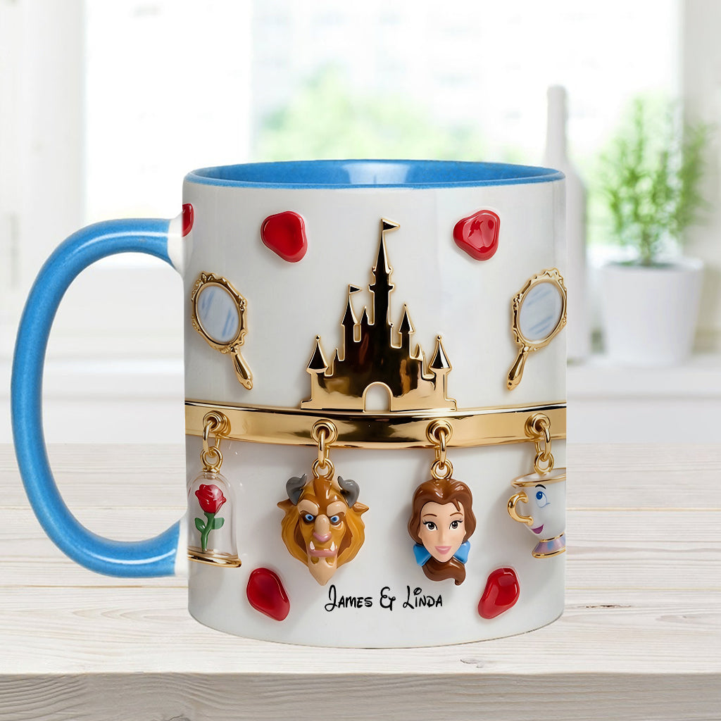 Tale As Old As Time Perfect Gift For Couple - Personalized Couple Accent Mug & Coaster