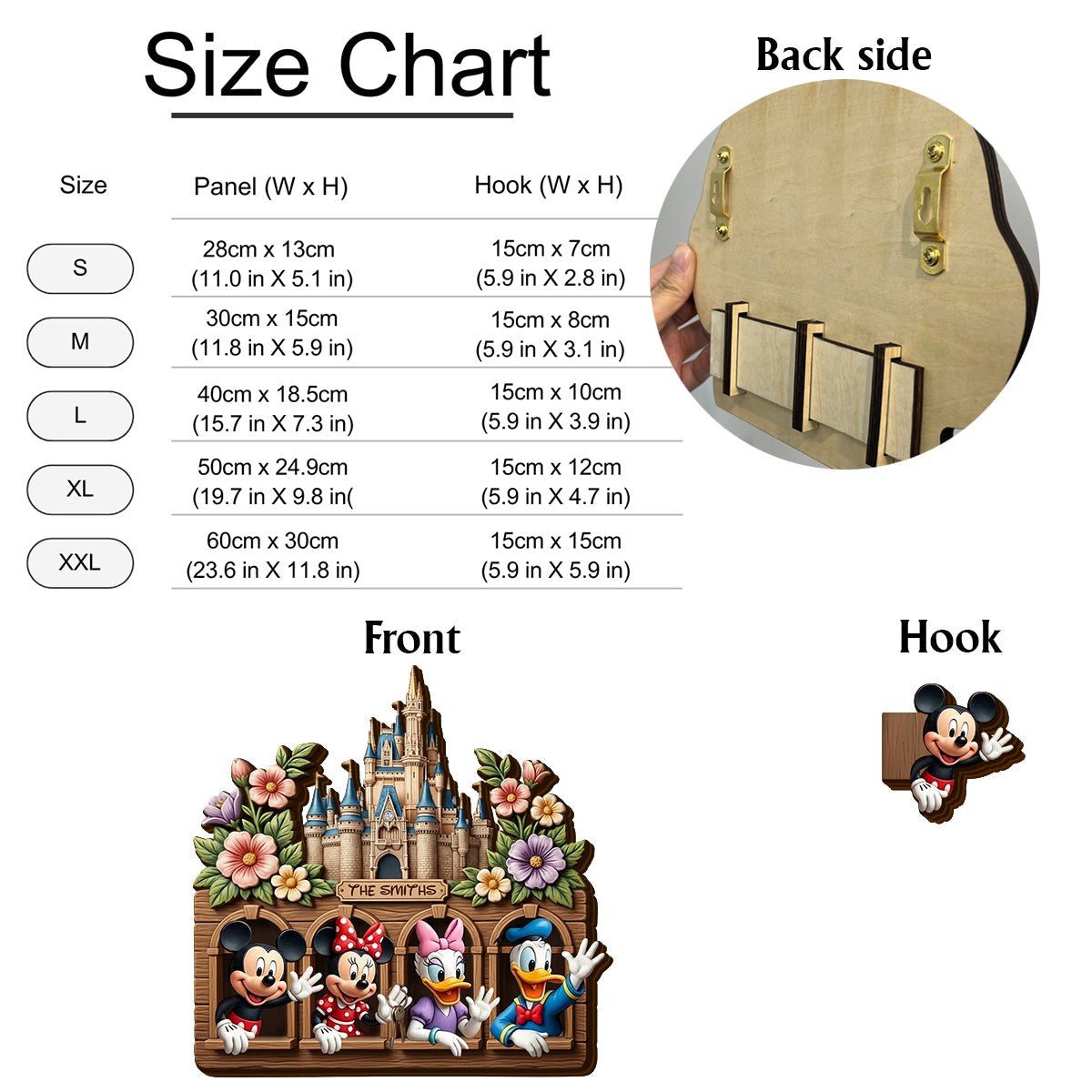 Welcome Home Magical Friends - Personalized Mouse Shaped Hanging Organizer