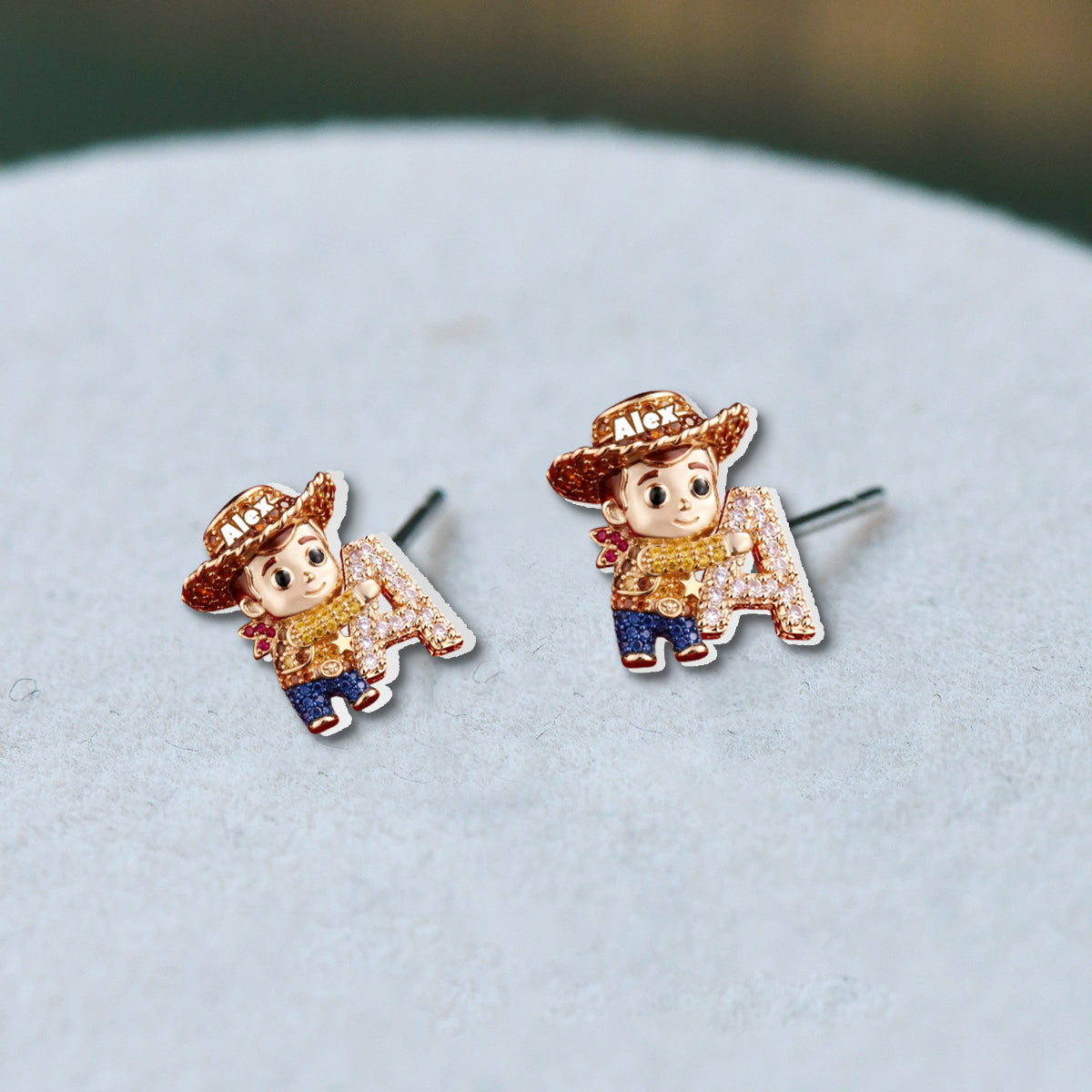Toy Letter - Personalized Movie For Kids Stud Earrings