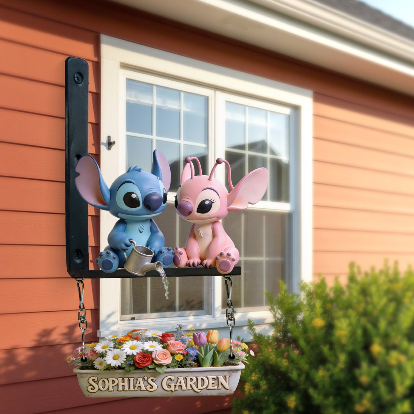 My Beautiful Garden - Personalized Ohana Wooden Wall Mount Sign