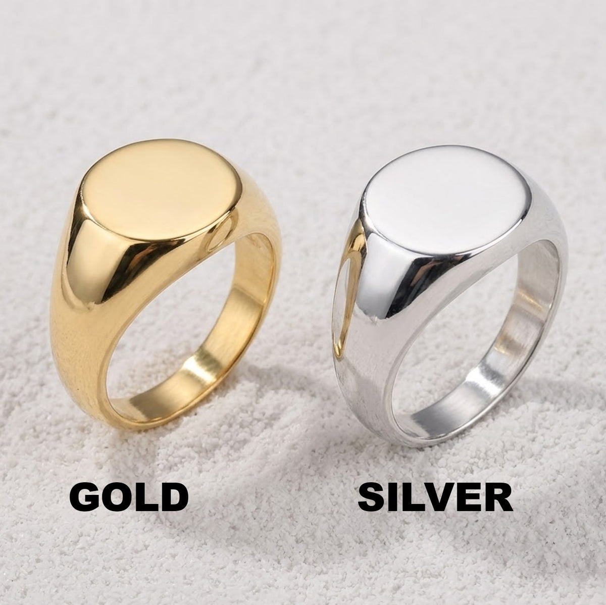 In Octorber We Wear Pink - Personalized Breast Cancer Awareness Signet Ring