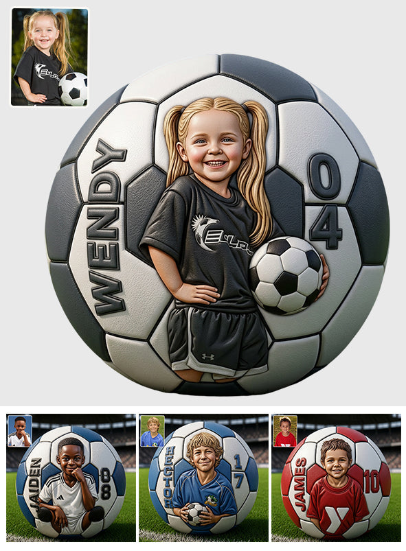 Any Photo Birthday Gift For Soccer Players - Personalized Kid Multi-Sport Ball