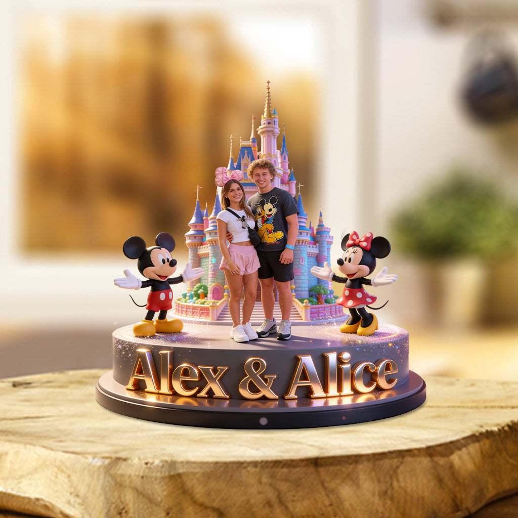 Family Disneyland Trip - Personalized Family Custom Shaped Acrylic Plaque