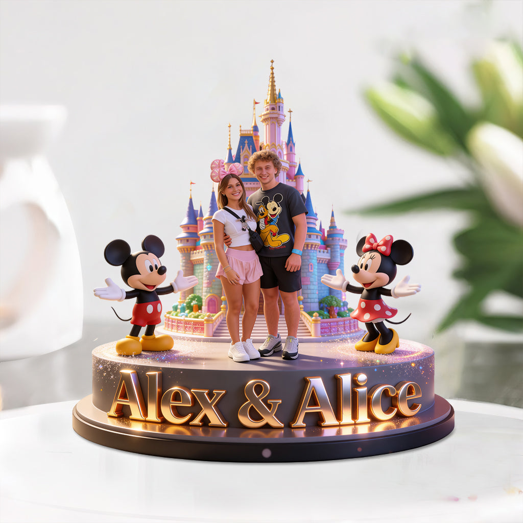 Family Disneyland Trip - Personalized Family Custom Shaped Acrylic Plaque