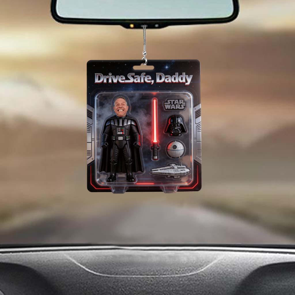 Gift for Dad, Best Dad In The Galaxy, Drive Safe Dad - Personalized The Force Car Ornament