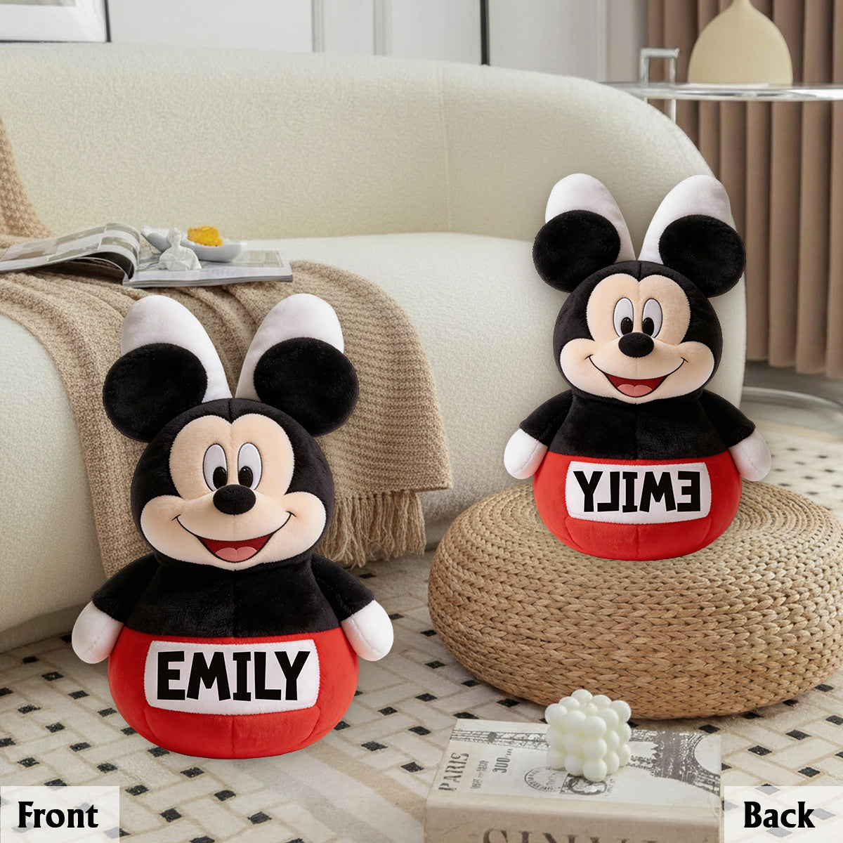 Friends Easter Decor - Personalized Mouse Premium Faux Fur Pillow