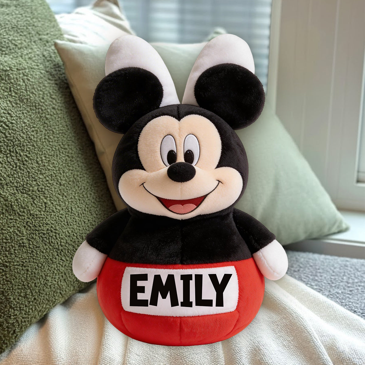 Friends Easter Decor - Personalized Mouse Premium Faux Fur Pillow