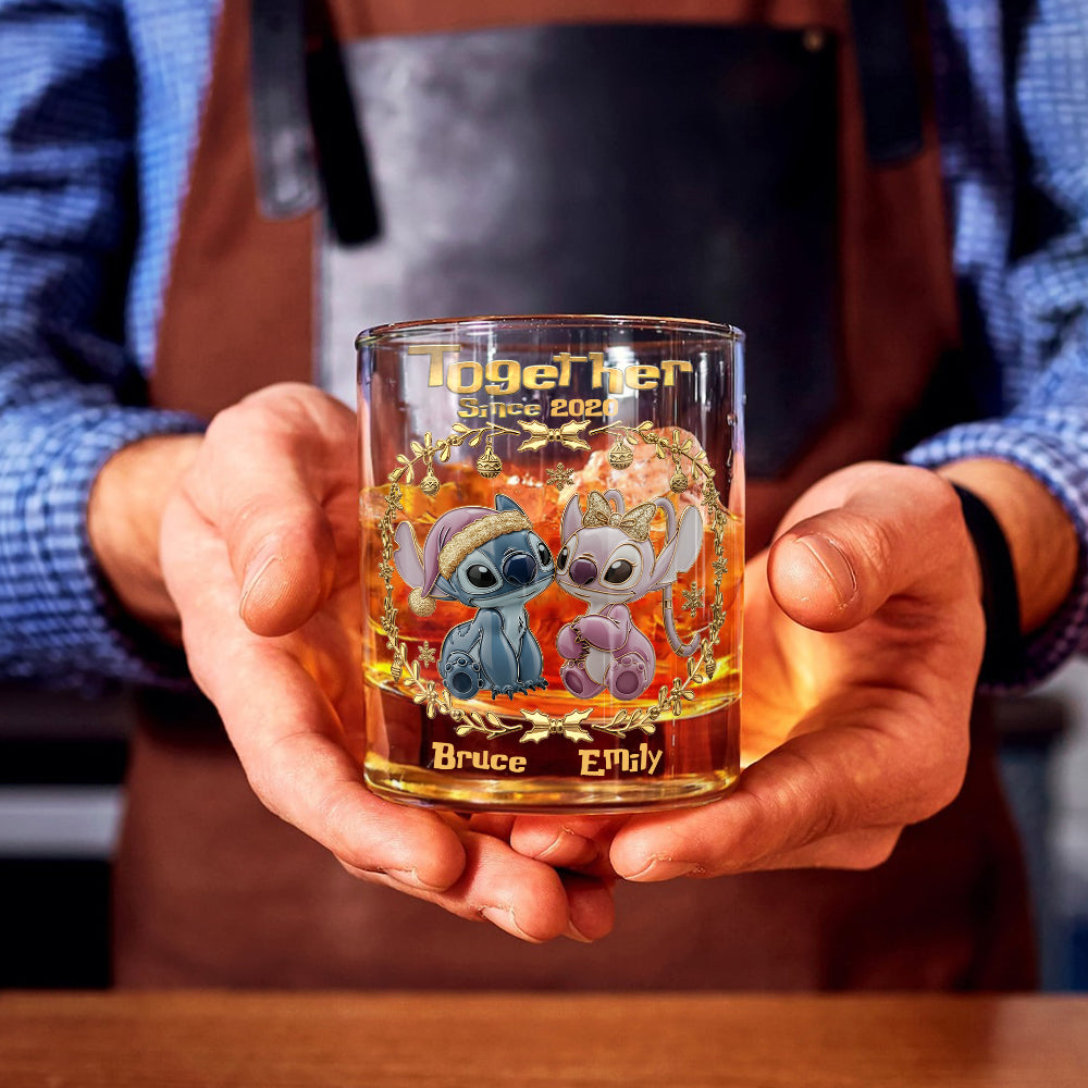 Together Since - Personalized Ohana Whiskey Glass