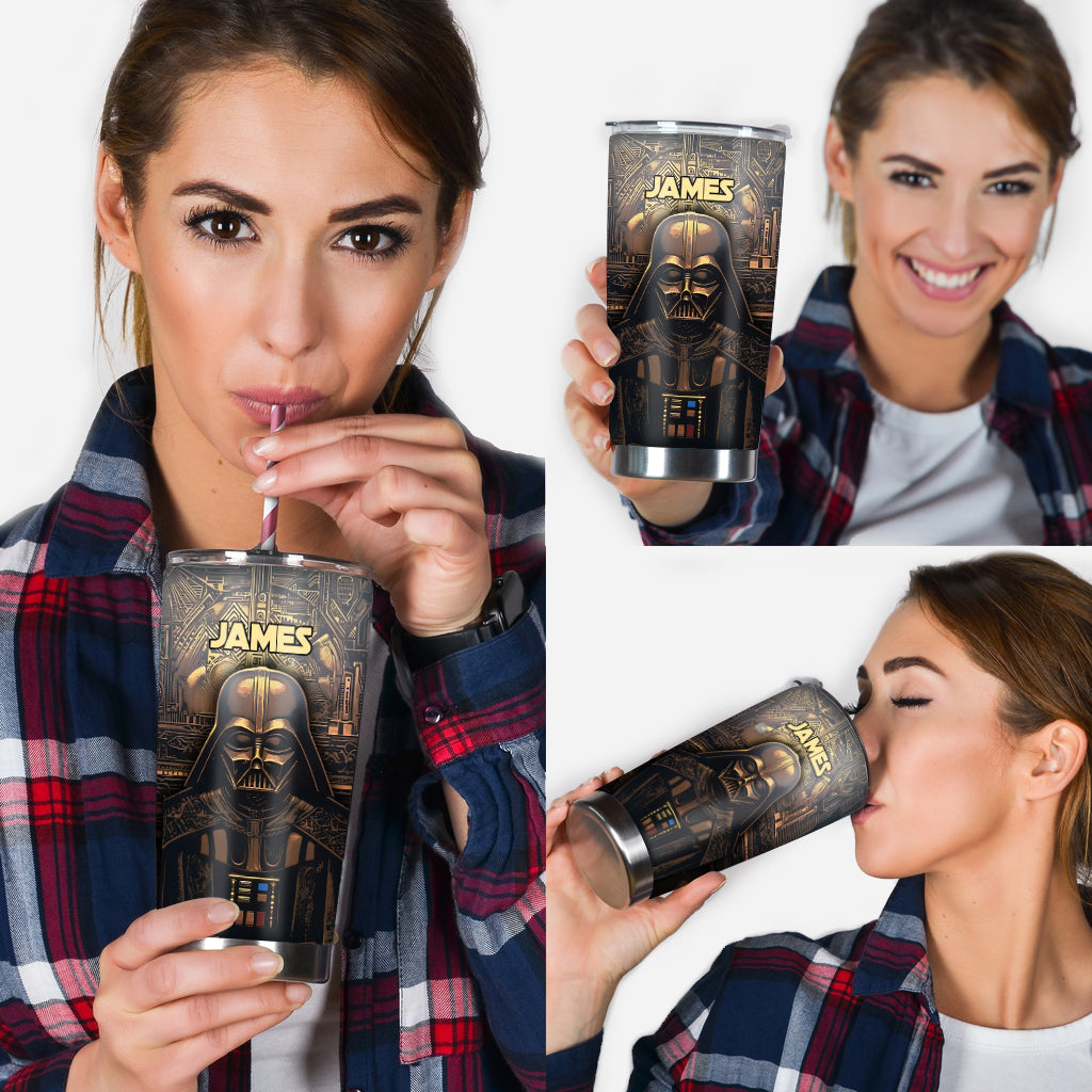 Hello Darkness - Personalized The Force Tumbler