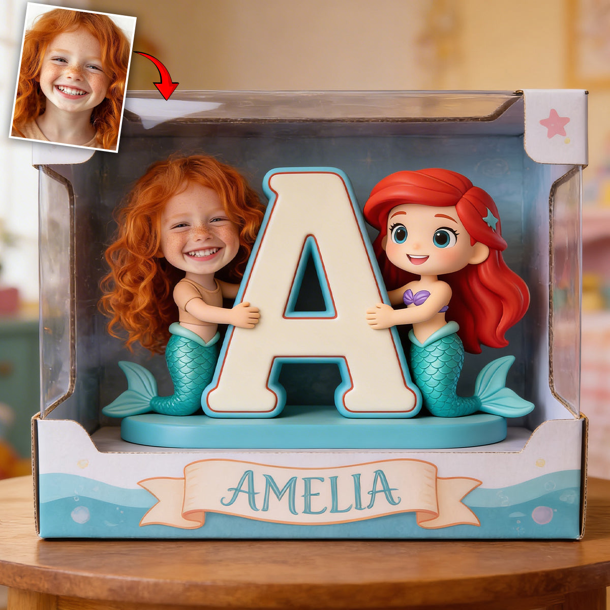 Custom Character, Alphabet Letter - Personalized Beautiful Princess Custom Shaped Acrylic Plaque