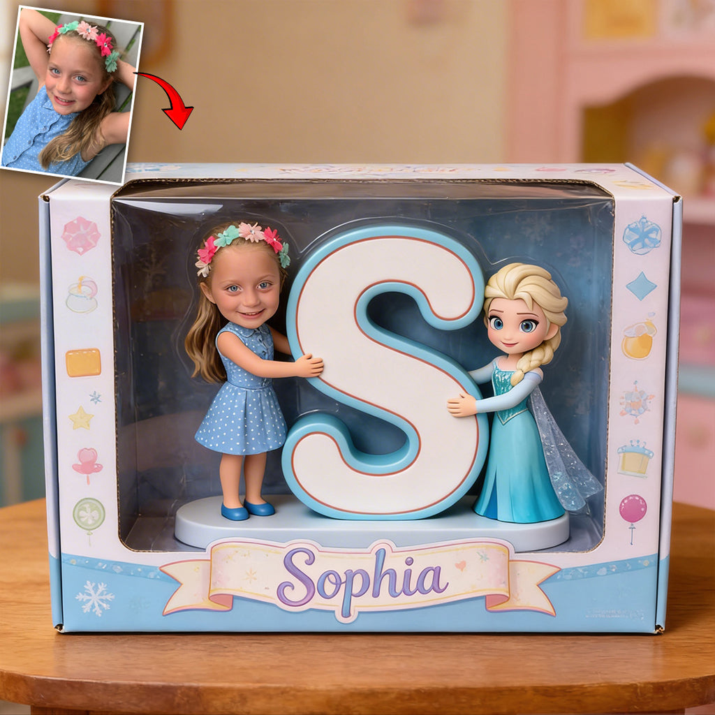 Custom Character, Alphabet Letter - Personalized Beautiful Princess Custom Shaped Acrylic Plaque