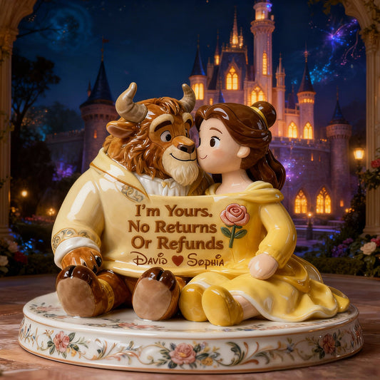 I'm Yours - Personalized Beauty And The Beast Custom Shaped Acrylic Plaque