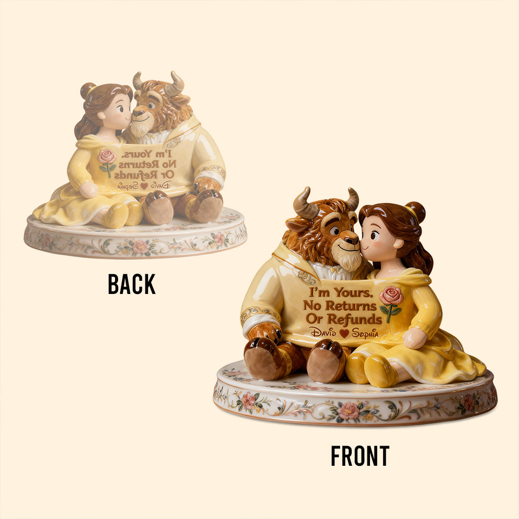 I'm Yours - Personalized Beauty And The Beast Custom Shaped Acrylic Plaque