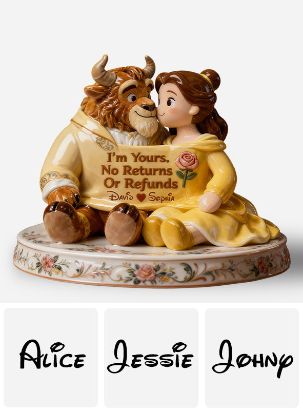 I'm Yours - Personalized Beauty And The Beast Custom Shaped Acrylic Plaque