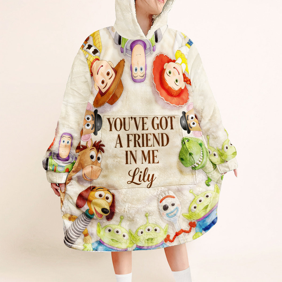 You Got A Friend In Me - Personalized Movie For Kids Blanket Hoodie
