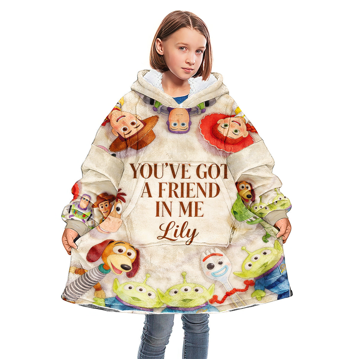 You Got A Friend In Me - Personalized Movie For Kids Blanket Hoodie