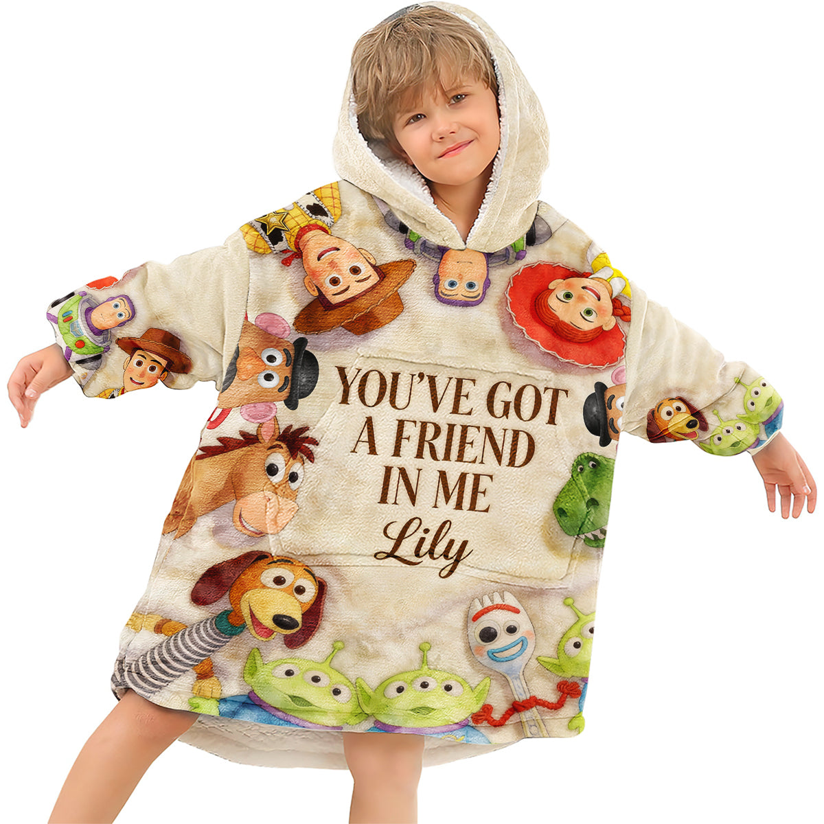 You Got A Friend In Me - Personalized Movie For Kids Blanket Hoodie