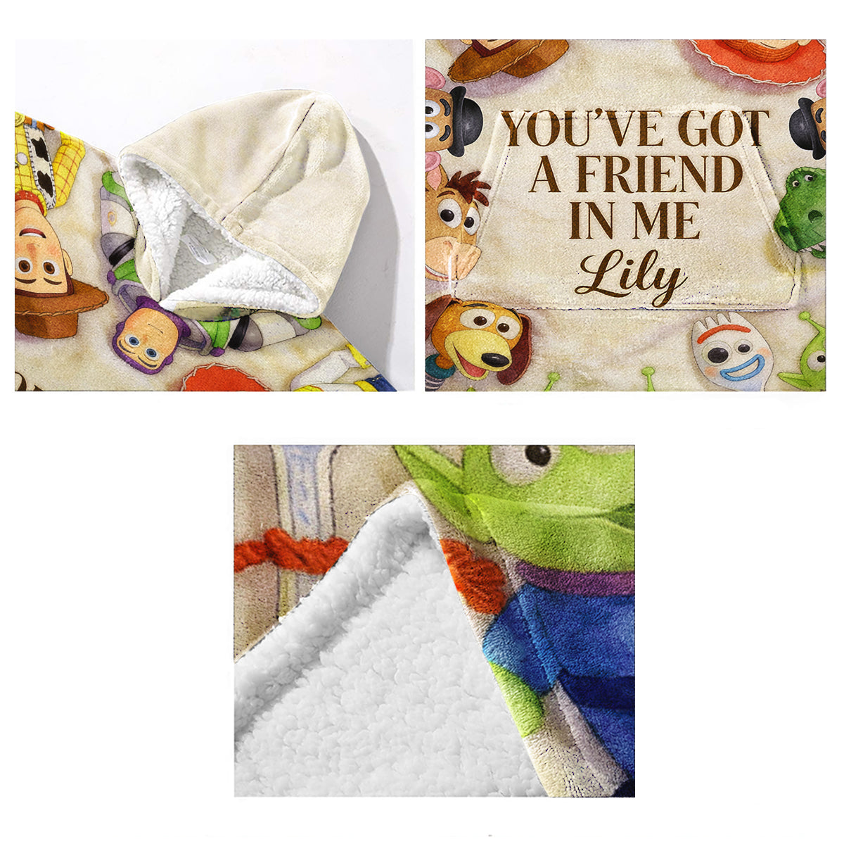 You Got A Friend In Me - Personalized Movie For Kids Blanket Hoodie