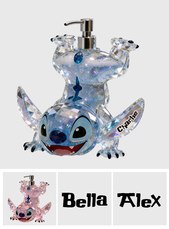 Cute Blue Alien - Personalized Ohana Soap Dispenser