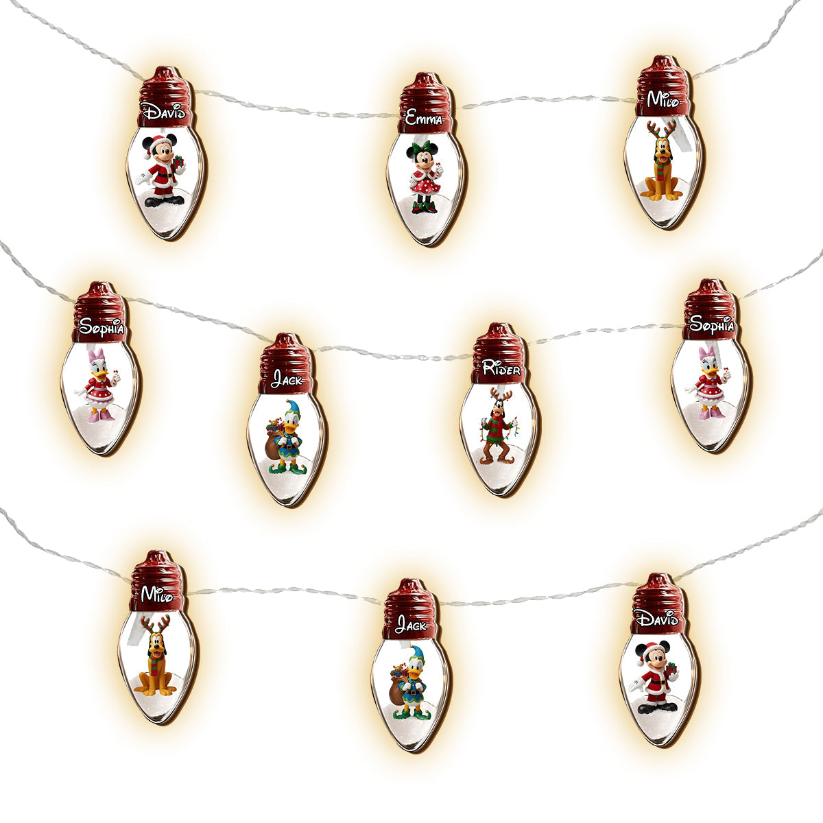 Magical Christmas 2025 - Personalized Mouse String Lights