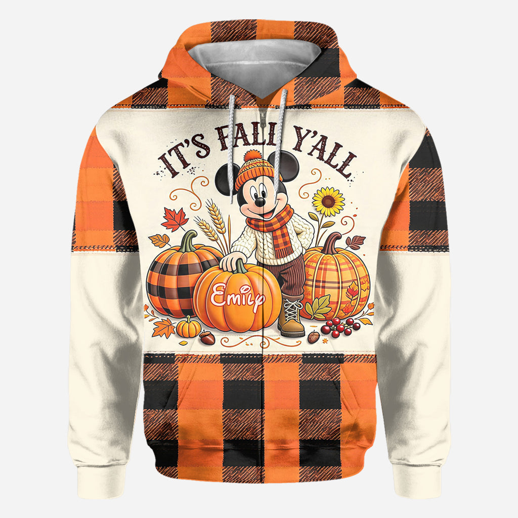 It's Fall Y'all - Personalized Mouse All Over Shirt