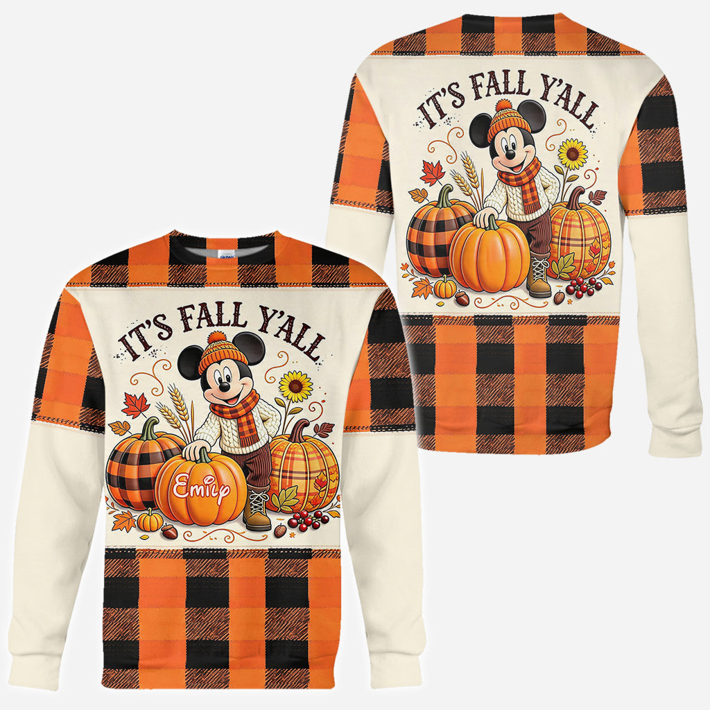 It's Fall Y'all - Personalized Mouse All Over Shirt