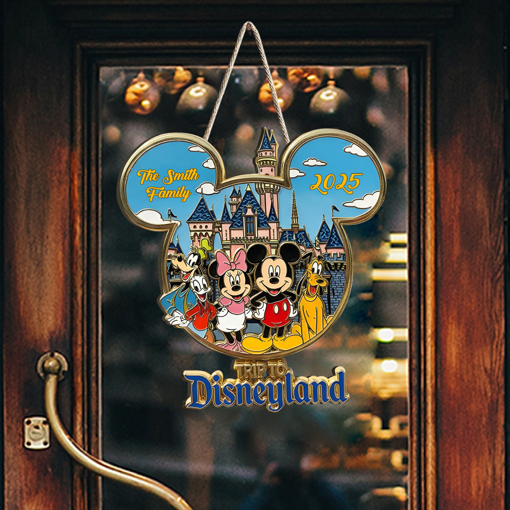 Trip to Magical Land - Personalized Mouse Custom Shaped Wood Sign