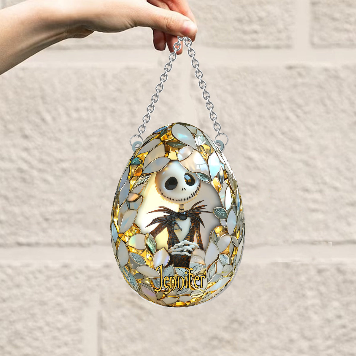 Nightmare Egg Before Easter - Personalized Nightmare Window Hanging Suncatcher Ornament