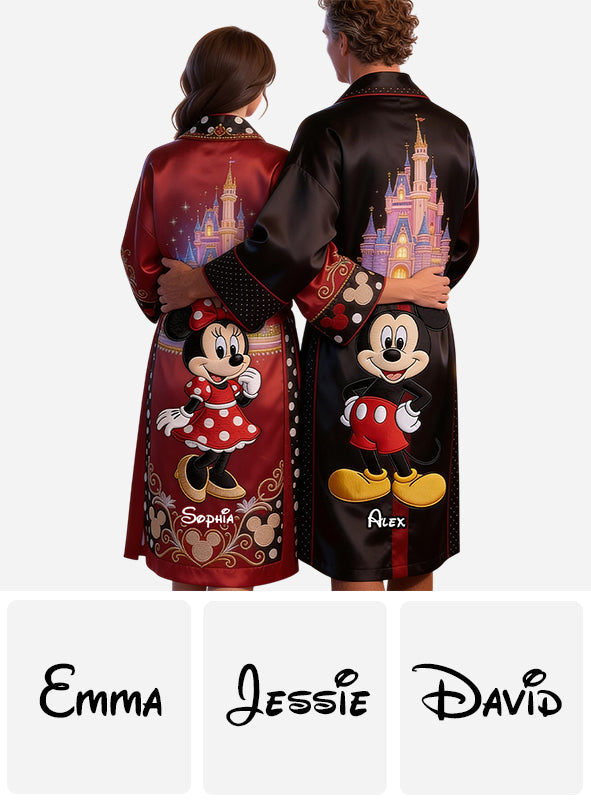 Magical Couple - Personalized Mouse Satin Robe