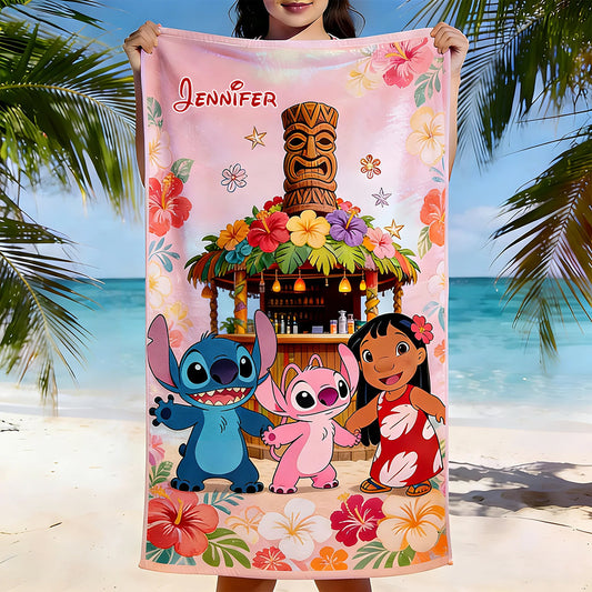 Ohana Vibe - Personalized Ohana Quick-dry Beach Towel/ Bath Towel