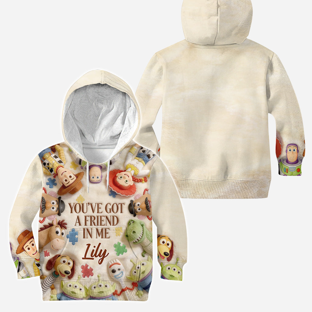 You've Got A Friend In Me - Personalized Autism Awareness Hoodie and Leggings