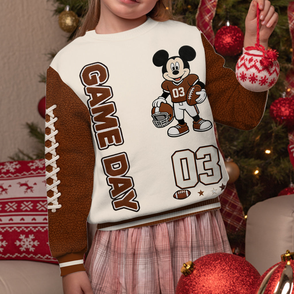 Game Day - Personalized Football Cardigan Sweater