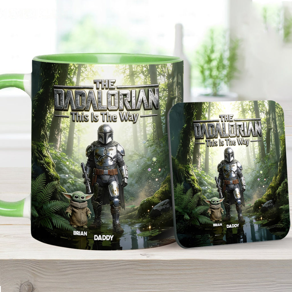 This Is The Way - Personalized The Force Accent Mug & Coaster