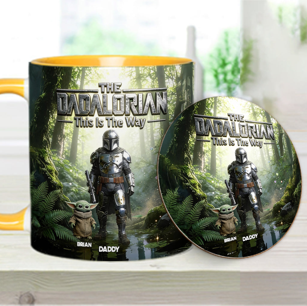 This Is The Way - Personalized The Force Accent Mug & Coaster