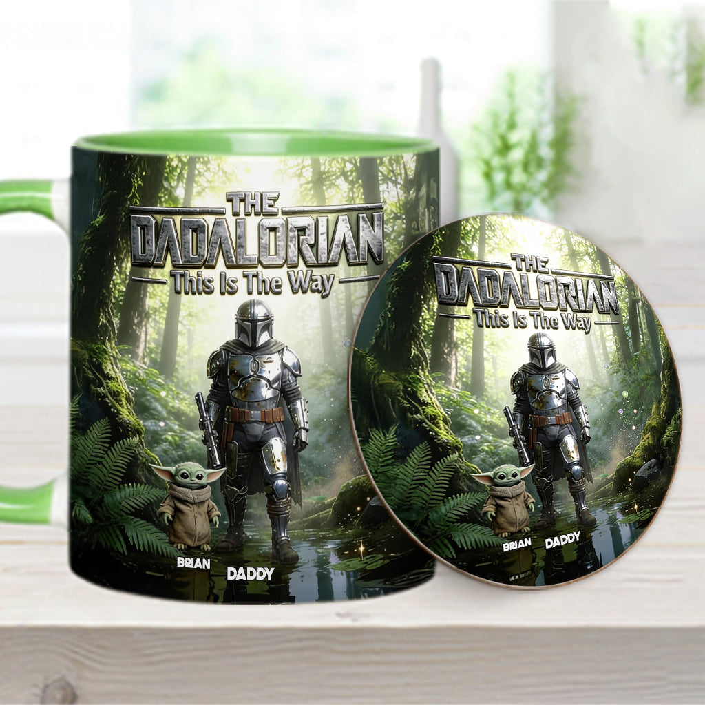 This Is The Way - Personalized The Force Accent Mug & Coaster