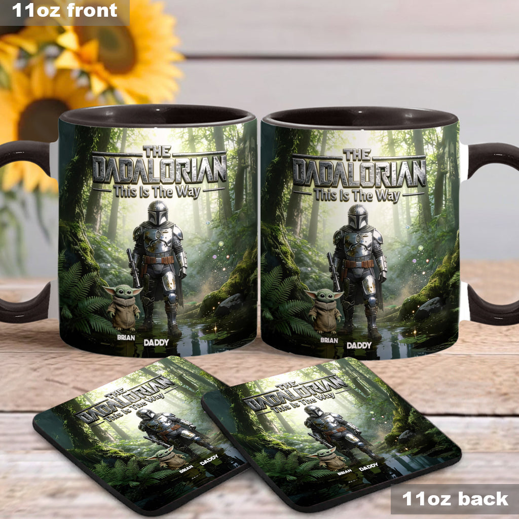 This Is The Way - Personalized The Force Accent Mug & Coaster