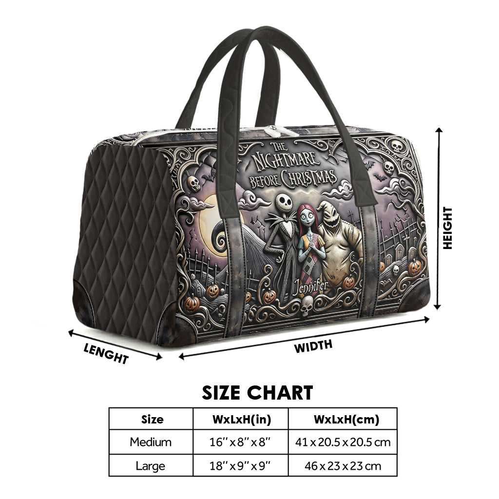 Nightmare - Personalized Nightmare Quilt Duffle Bag & Plush Charm